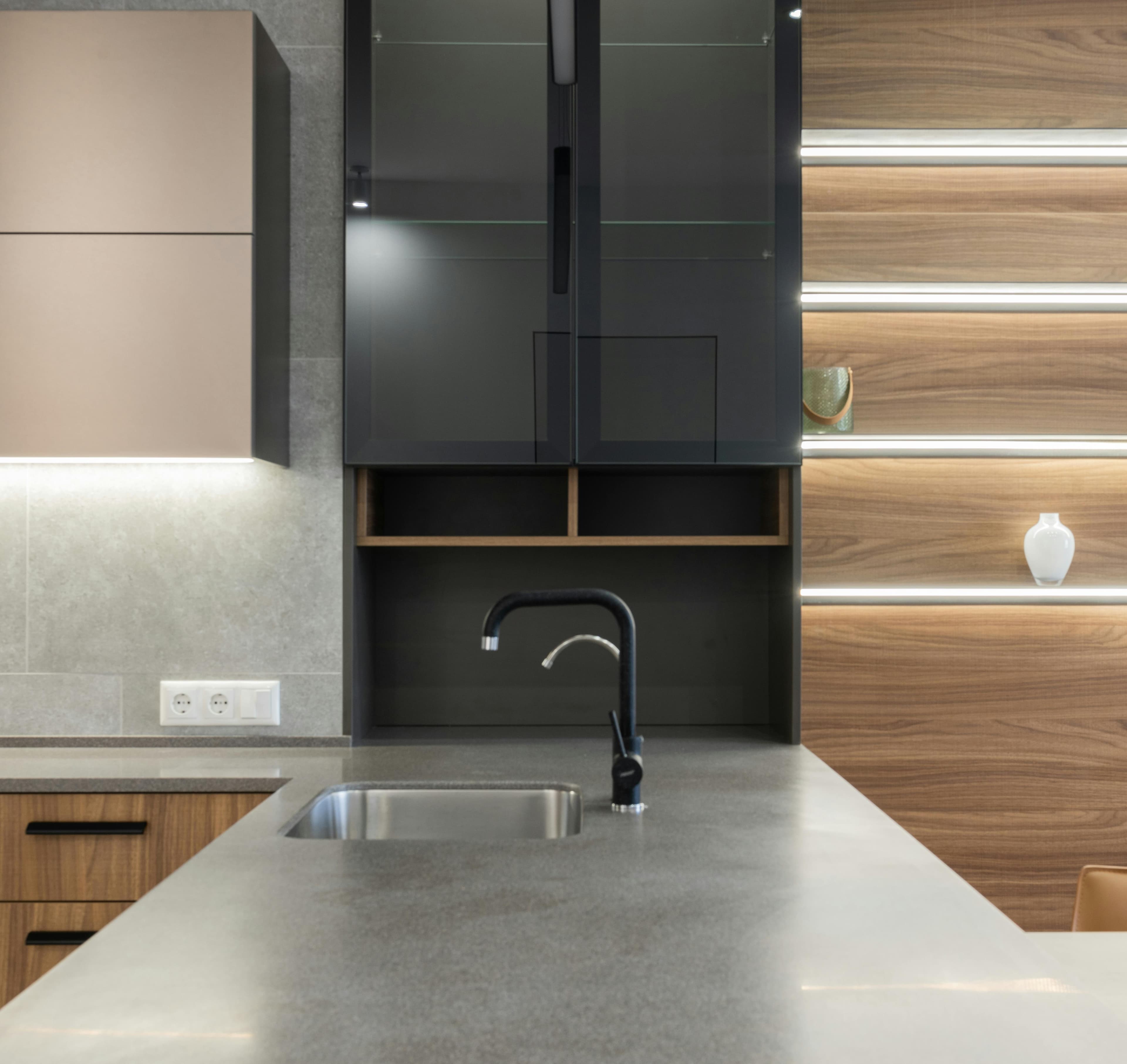 Modern kitchen countertop
