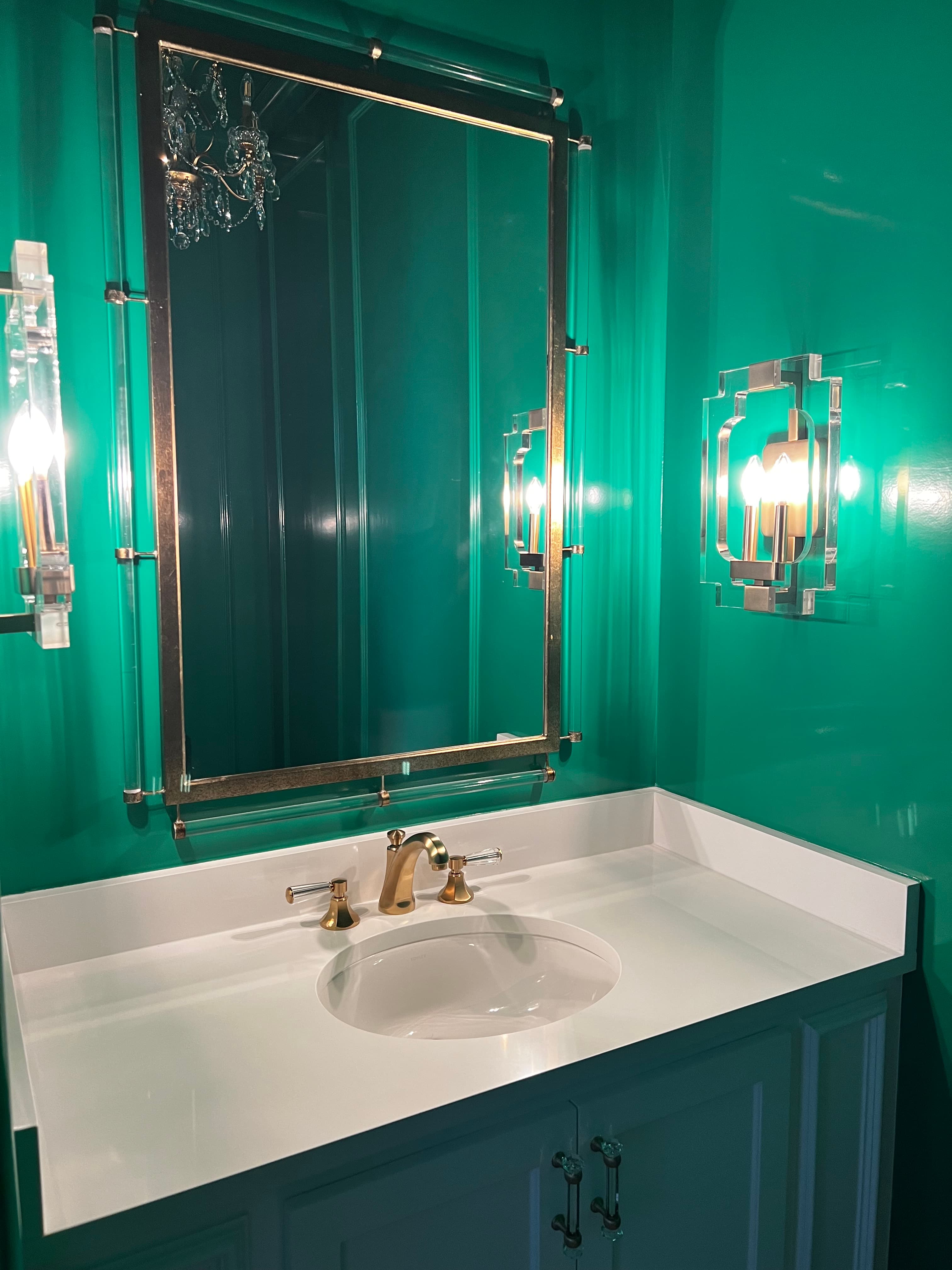 Master bathroom featuring quartz vanity countertop